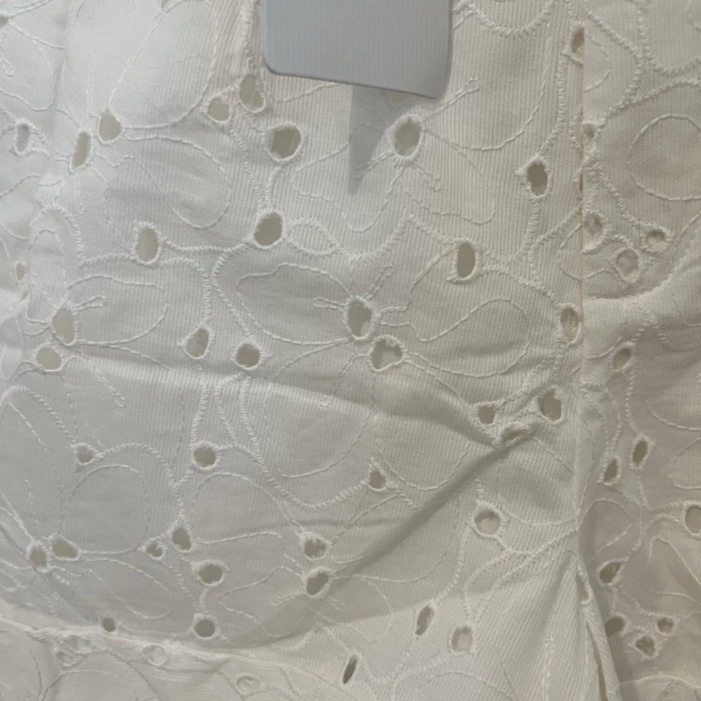 Ted Baker High Waist White Eyelet Shorts Size 0 (US Size 2) - Picture 4 of 9